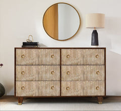 Glam Wooden Chest of Drawers